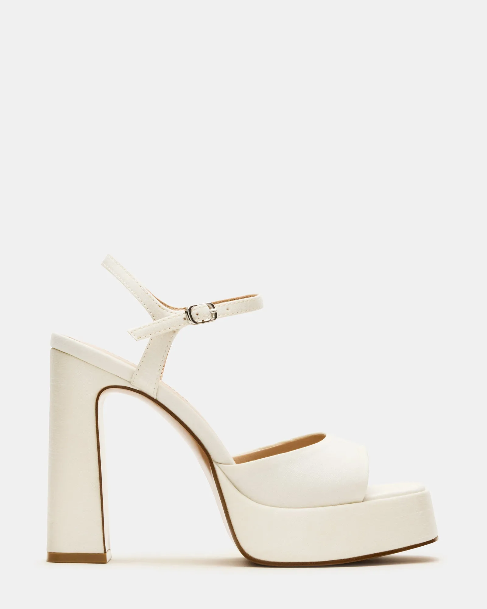 Ballet-Inspired Heels Comfortable Day Pumps LIANDRA IVORY SATIN
