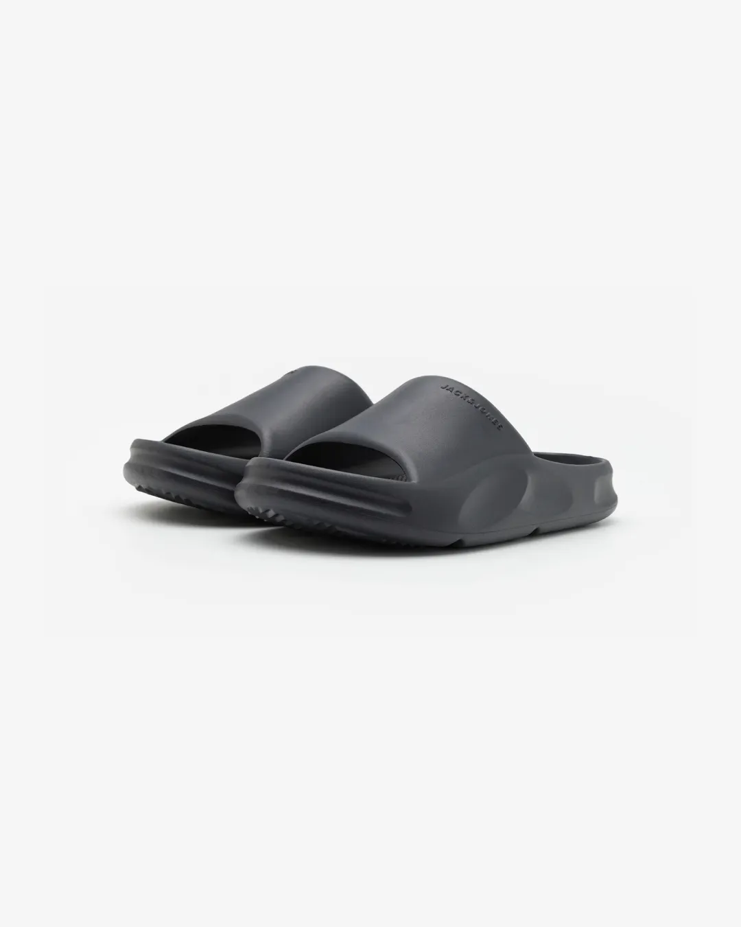 purple shoes Jack & Jones Slider in Black