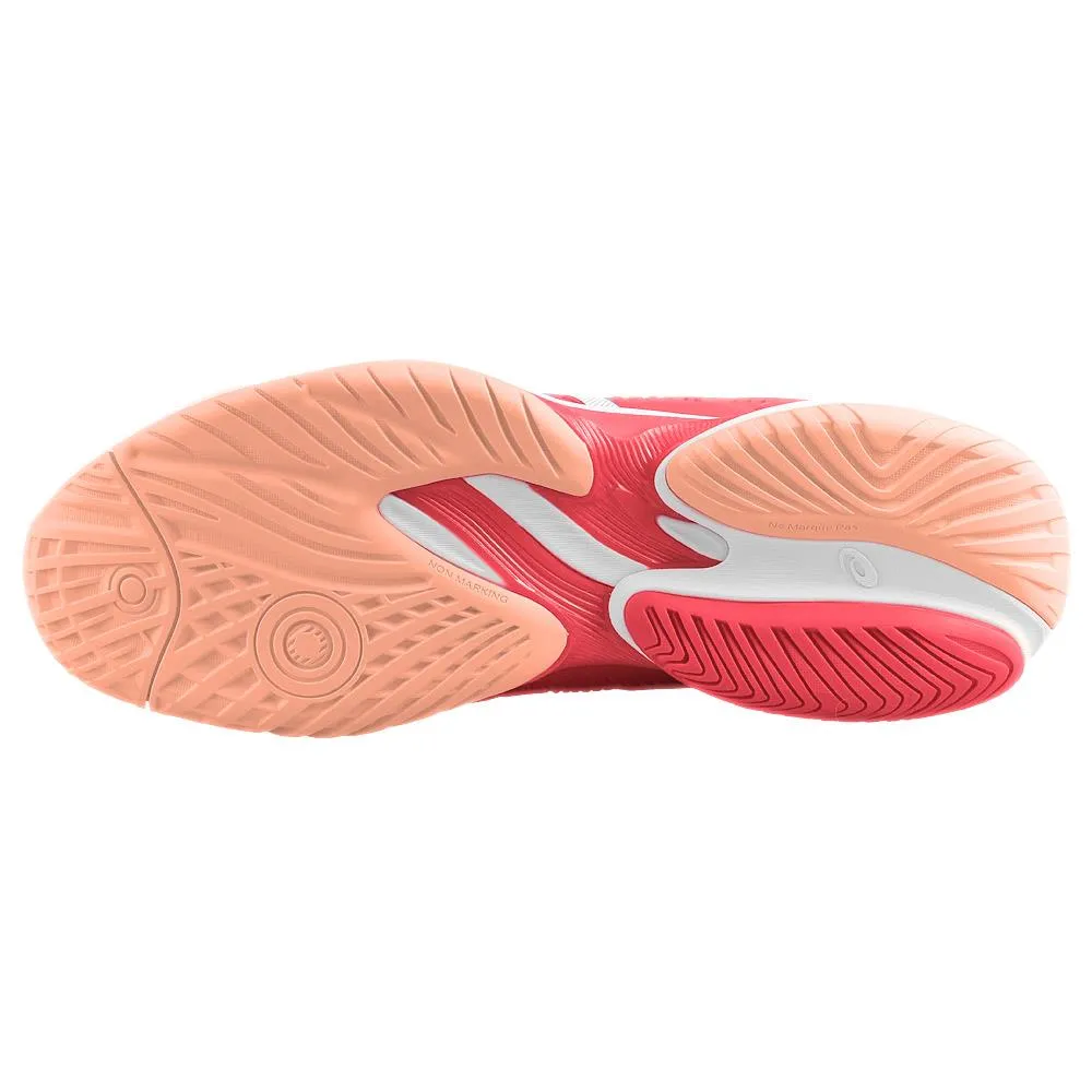 Run Trail Sturdy breathability Asics Men's Court FF 3 Novak - Fiery Red/White