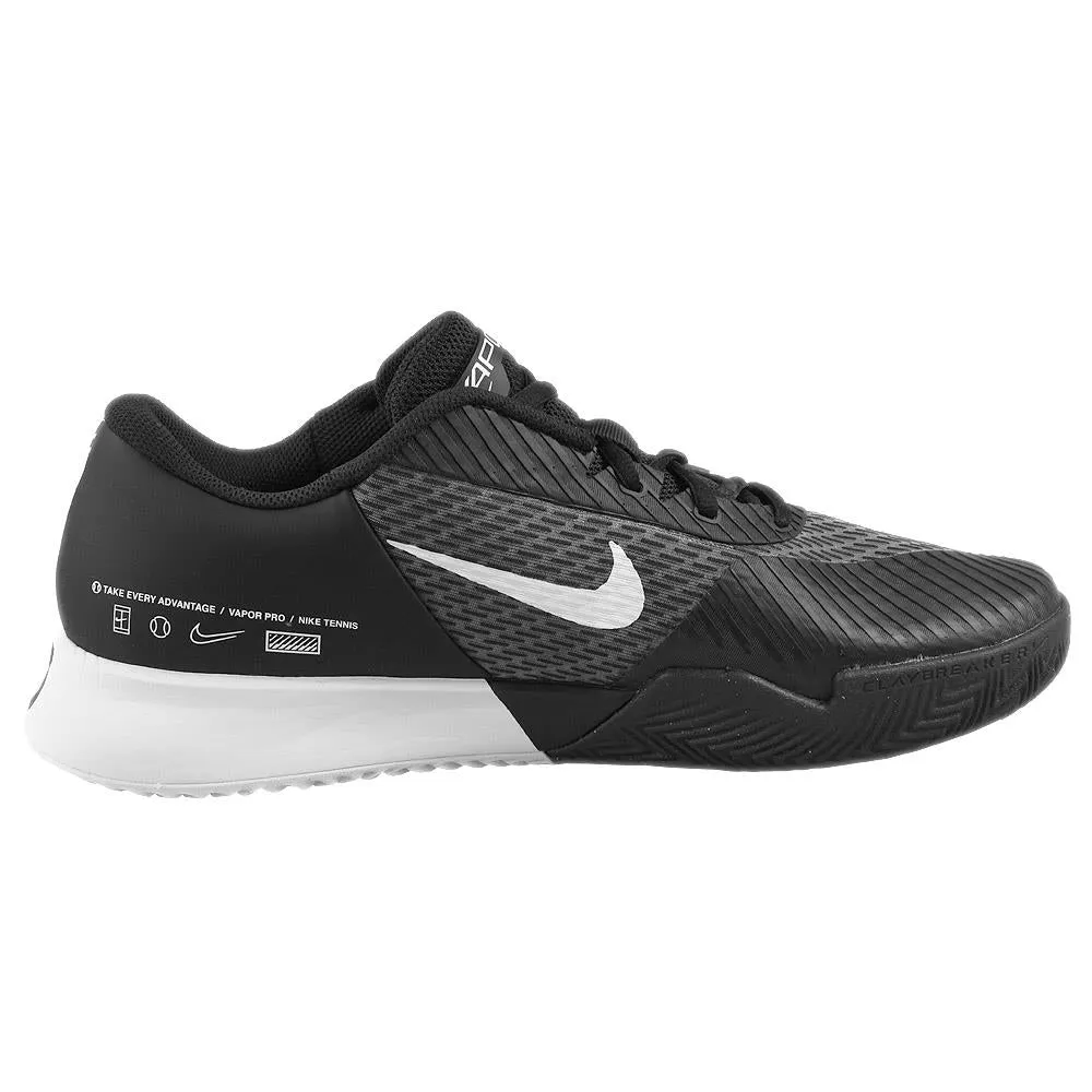 Boosted look fresh feel Nike Men's Air Zoom Vapor Pro 2 - Clay - Black/White