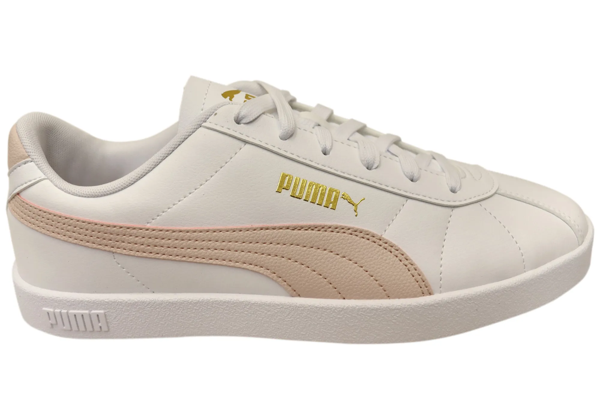 Trail Running Puma Womens Puma Club II SL Comfortable Lace Up Sneakers