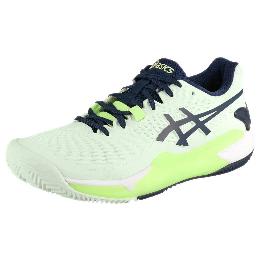 Soft Design Urban Comfort Asics Women's Gel-Resolution 9 - Clay - Pale Mint/Blue Expanse