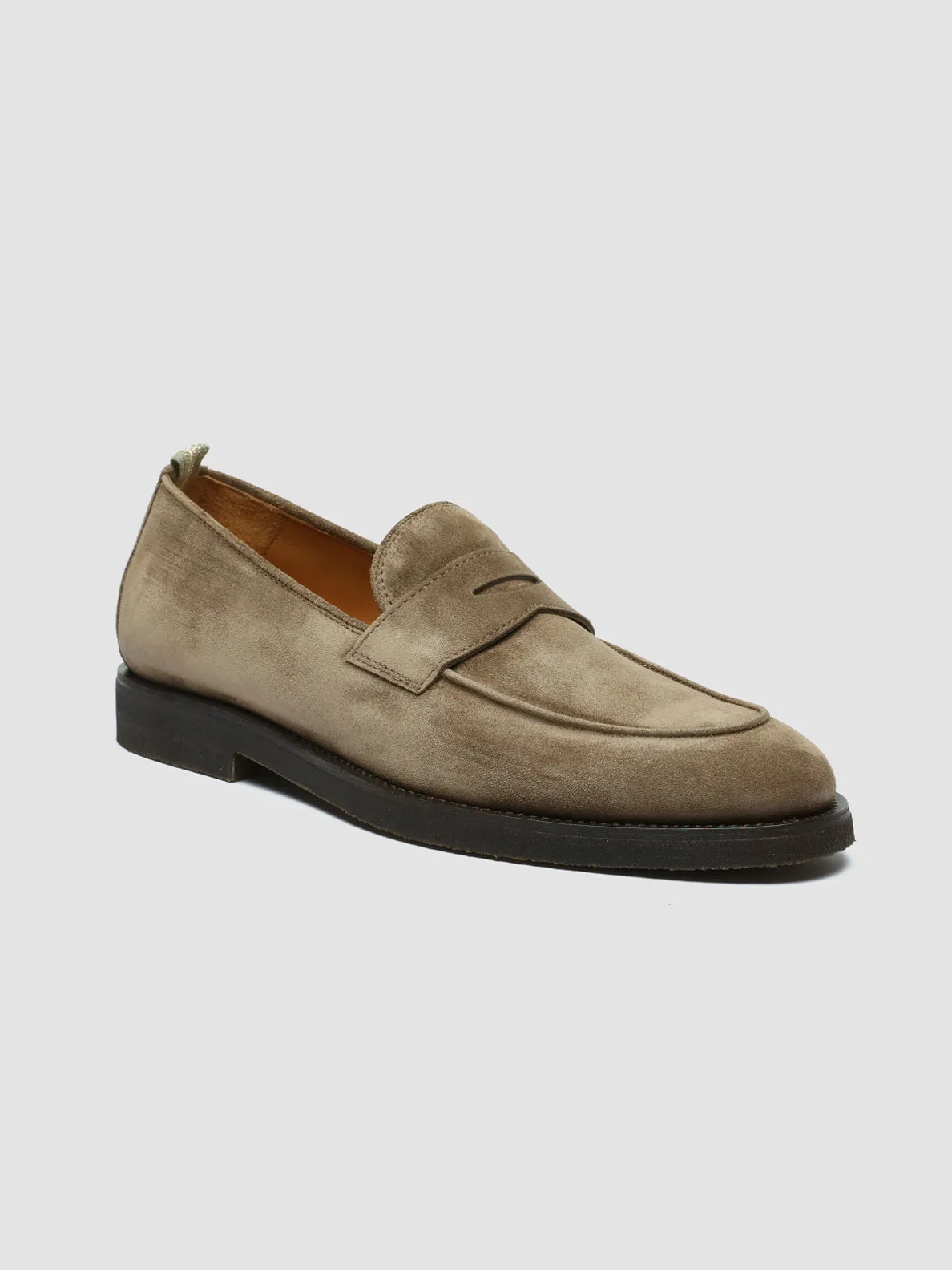 OPERA FLEXI 101 - Taupe Suede Penny Loafers Reliable stability Natural Walk