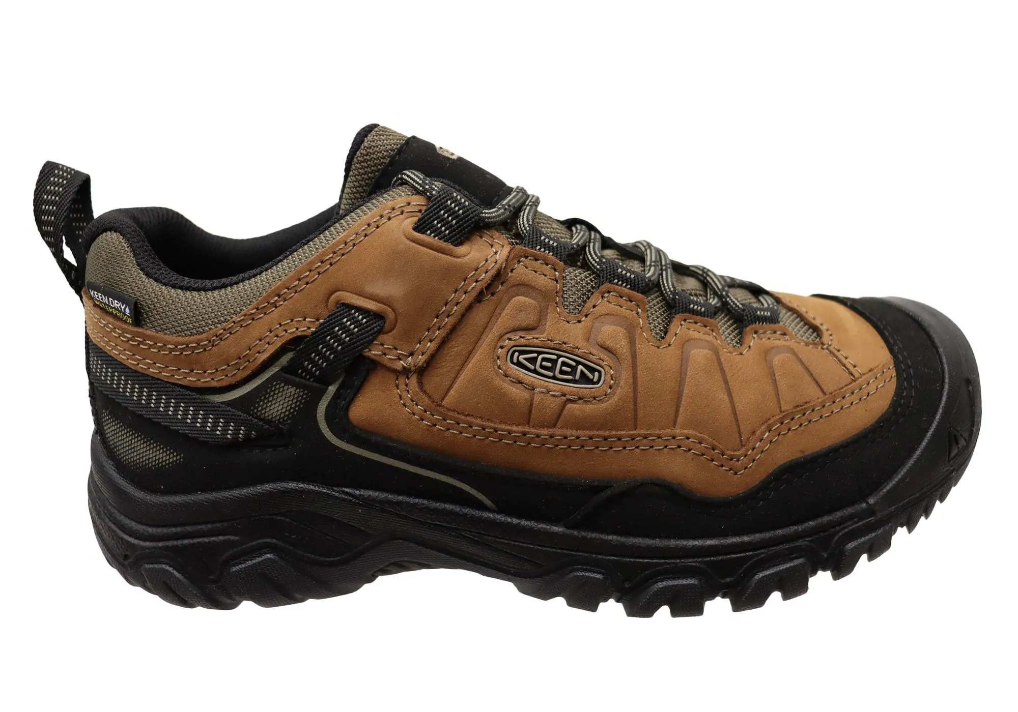 Keen Mens Comfortable Targhee IV Waterproof Hiking Shoes Anti Odor Climb Strong