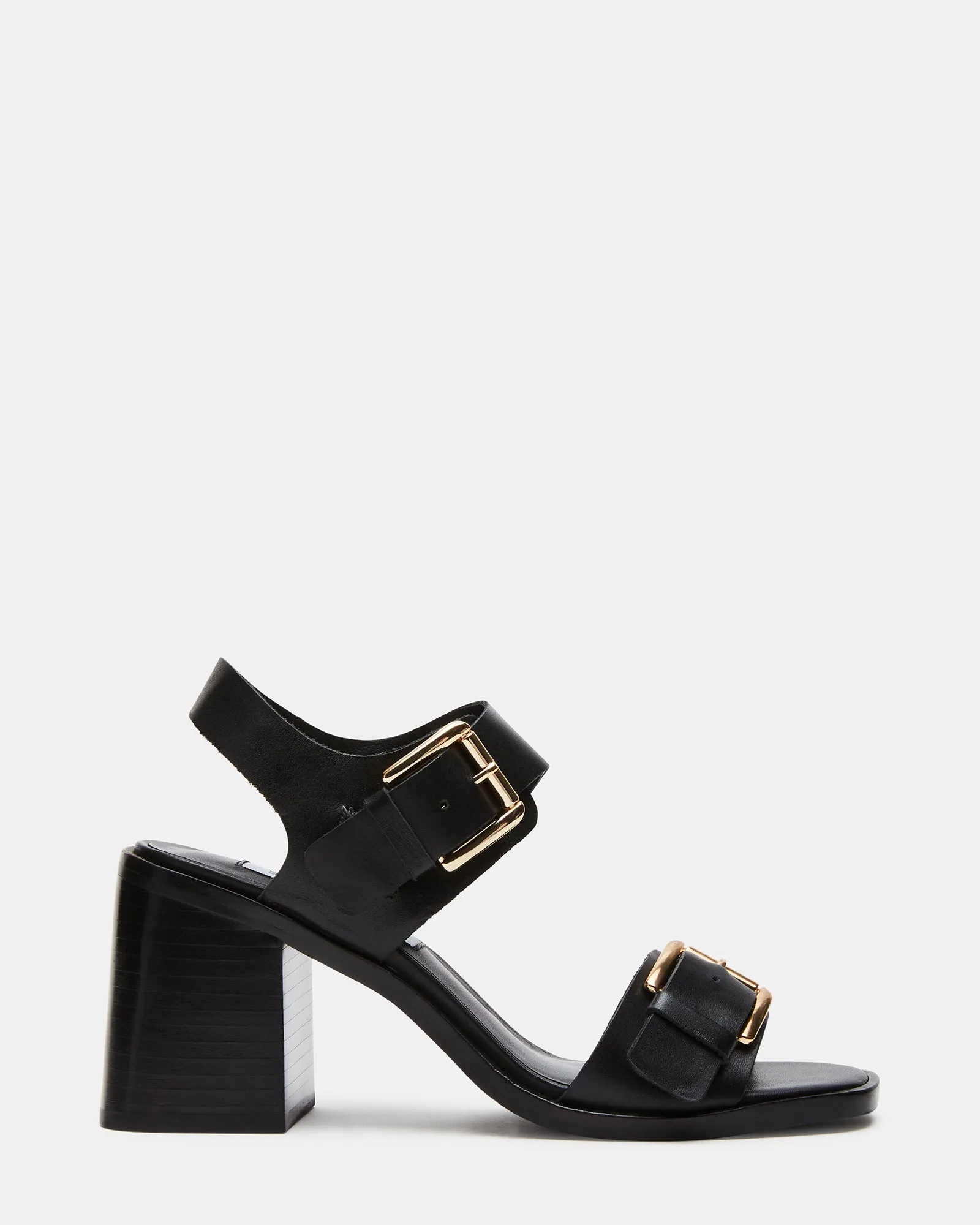 lace up closure TRESSA BLACK LEATHER