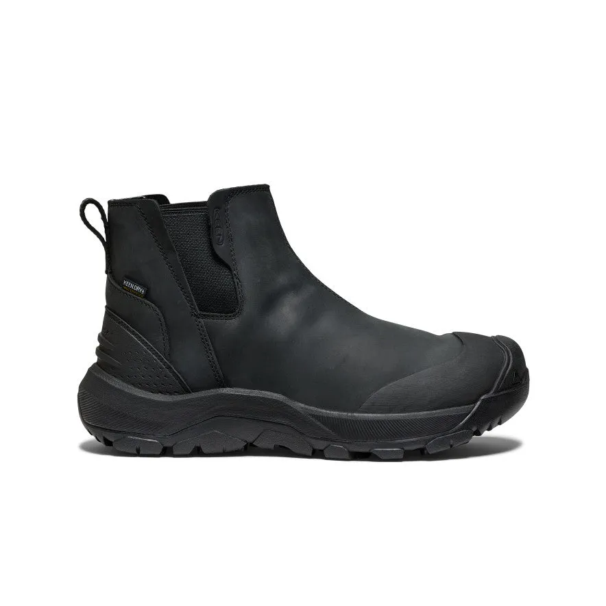 synthetic leather Men's Revel IV Waterproof Chelsea  |  Black/Black