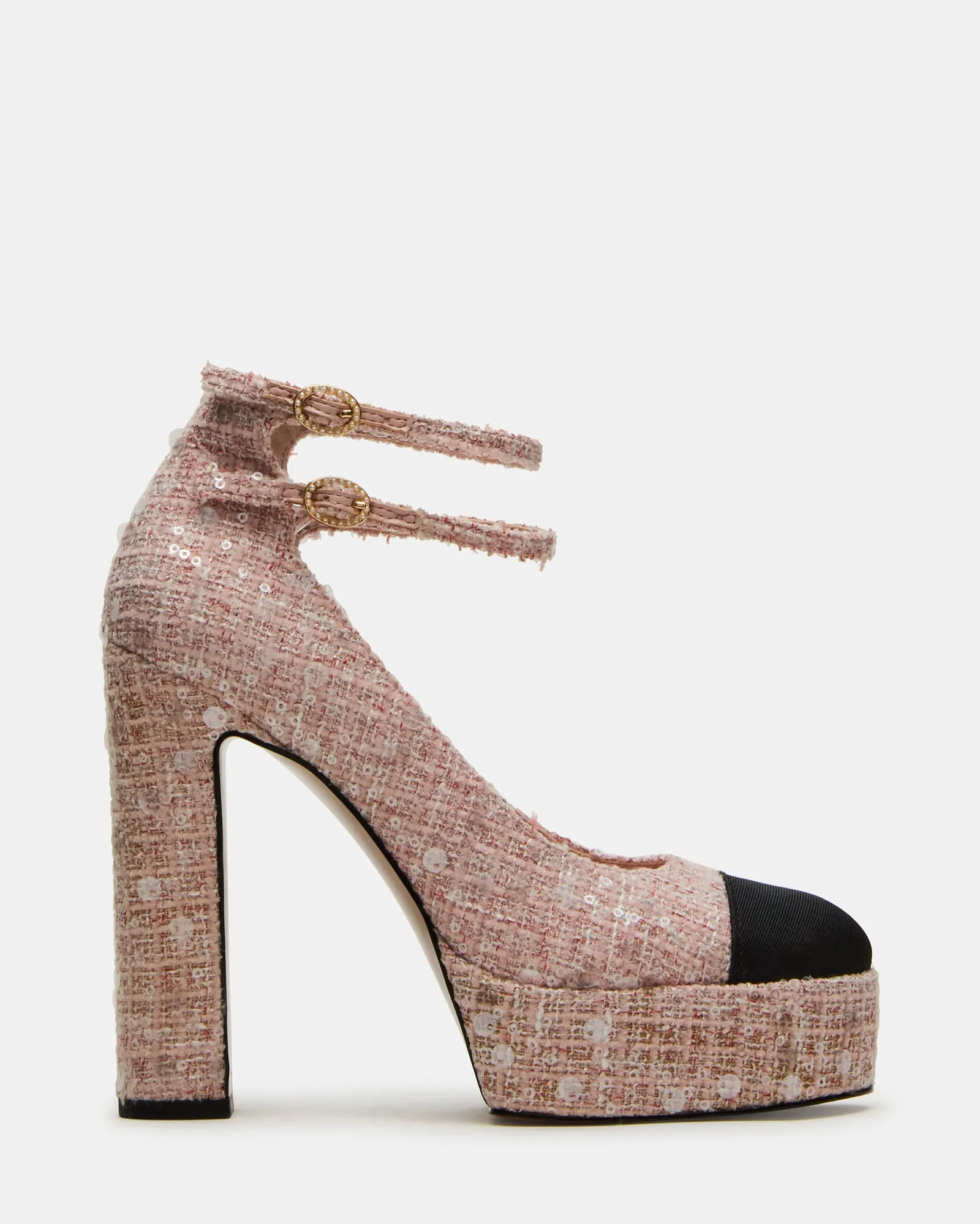 Comfortable ankle support Fashion Heels PEYTON PINK MULTI
