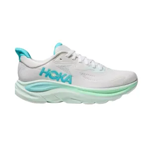 HOKA Women's Clifton 10 White/Cielo Blue running with reflective gear sports lovers' desire