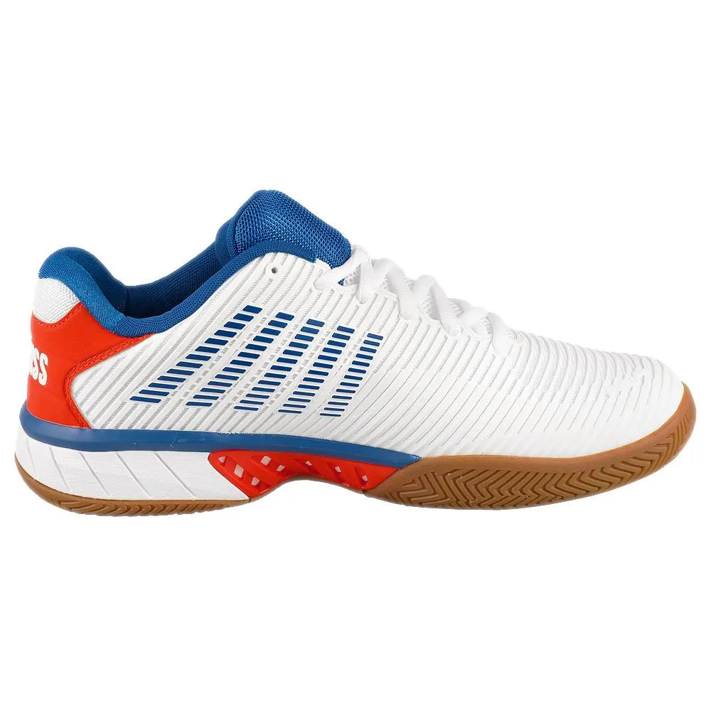 K-Swiss Men's Hypercourt Express 2 - Indoor - White/Red Balance Flex Form Max