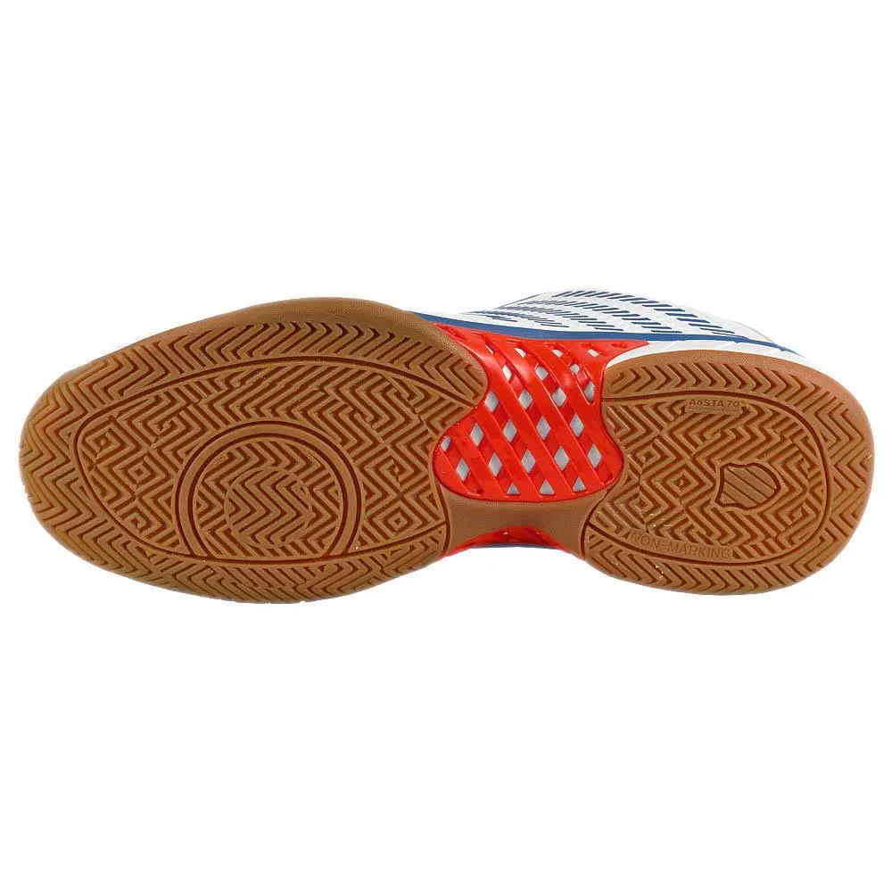 K-Swiss Men's Hypercourt Express 2 - Indoor - White/Red Weather Ready Luxurious lining