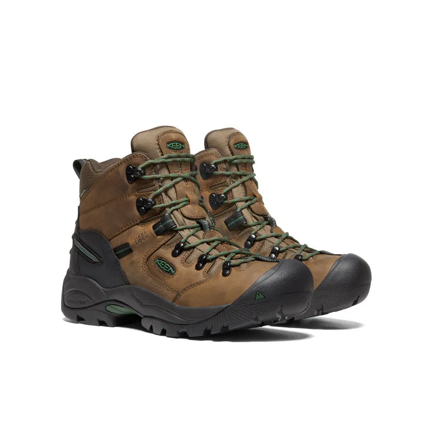 Men's Pittsburgh Energy 6" Waterproof Boot (Soft Toe)  |  Cascade Brown/Greener Pastures Trail Lifestyle All Day Comfort
