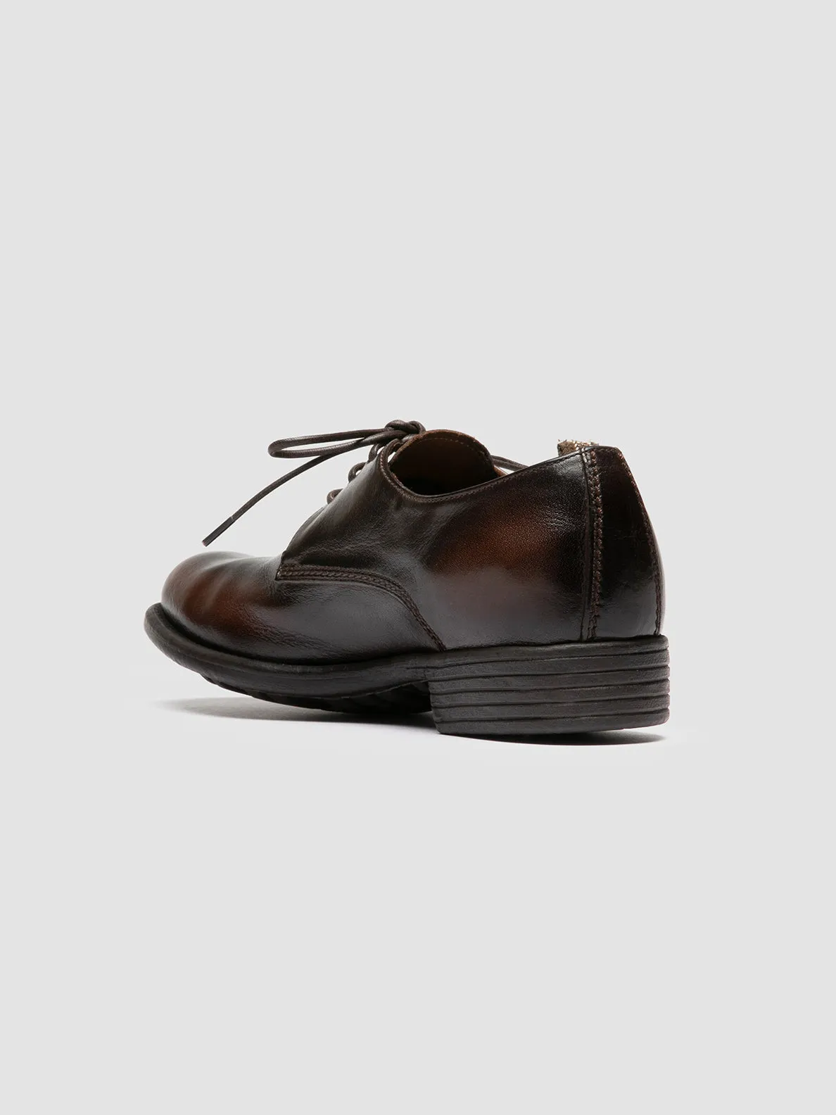 Marathon Day CALIXTE 068 - Brown Leather Derby Shoes