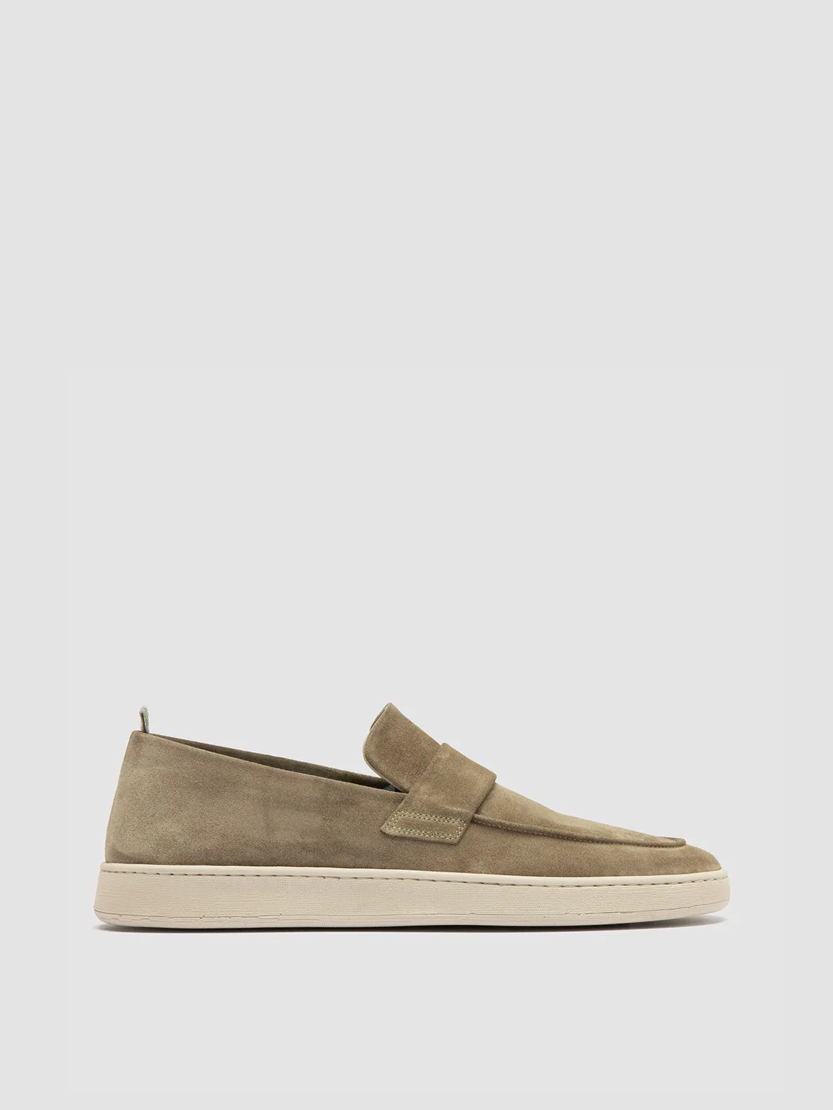HERBIE 001 - Taupe Suede Penny Loafers Workout Ready Outdoor Style