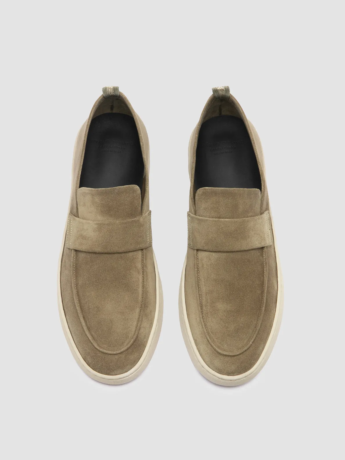 HERBIE 001 - Taupe Suede Penny Loafers Iconic Ease Impact-absorbing design