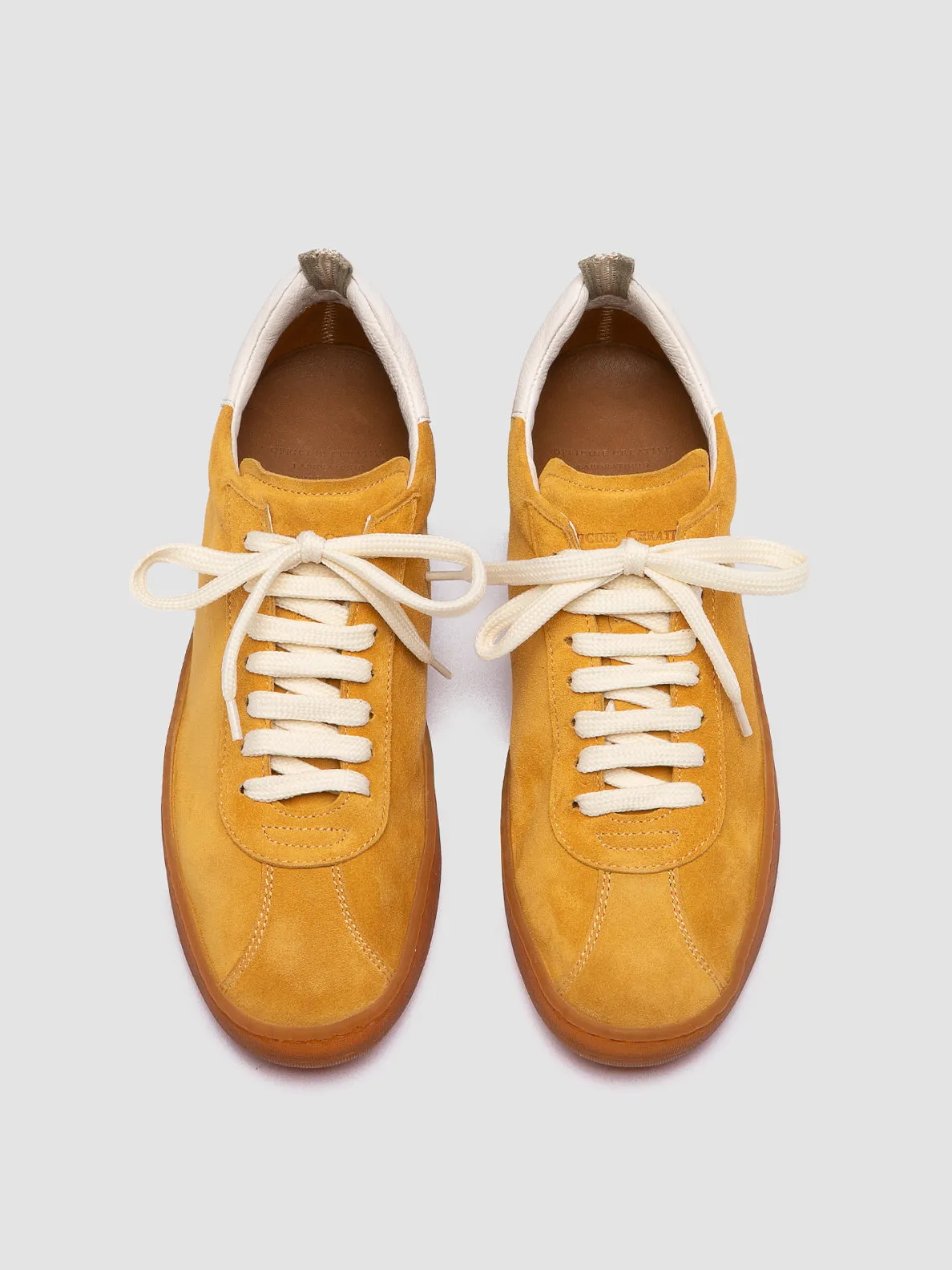 Trendy Fit DESTINY 101 - Yellow Leather and Suede Sneakers