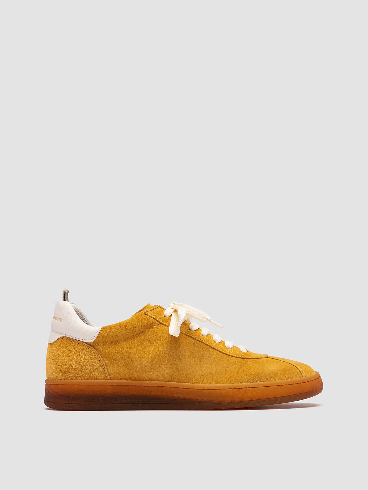 Quick Lifestyle DESTINY 101 - Yellow Leather and Suede Sneakers