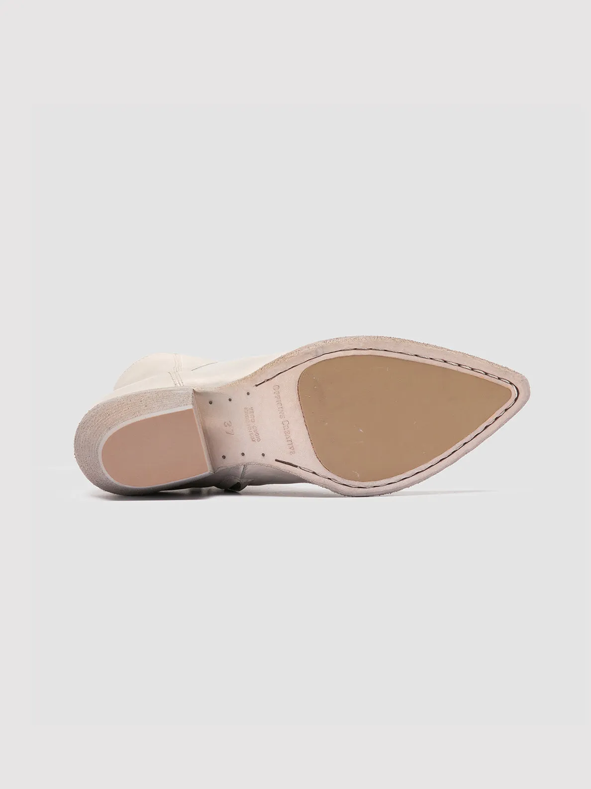 Relax Step WANDA DD 103 - Off White Leather Zip Boots