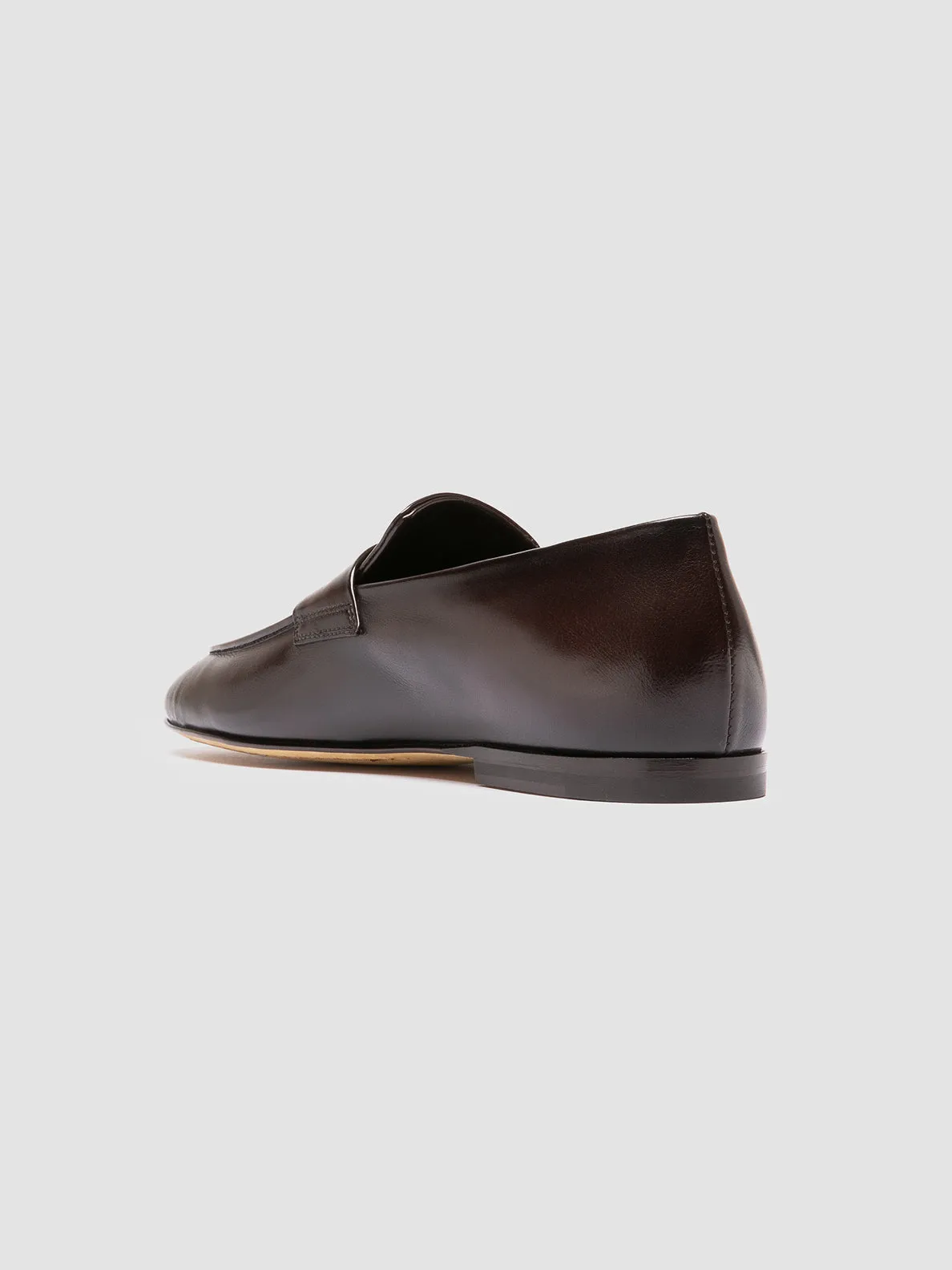 Versatile Wear Superior Cushioning AIRTO 001 - Brown Leather Penny Loafers