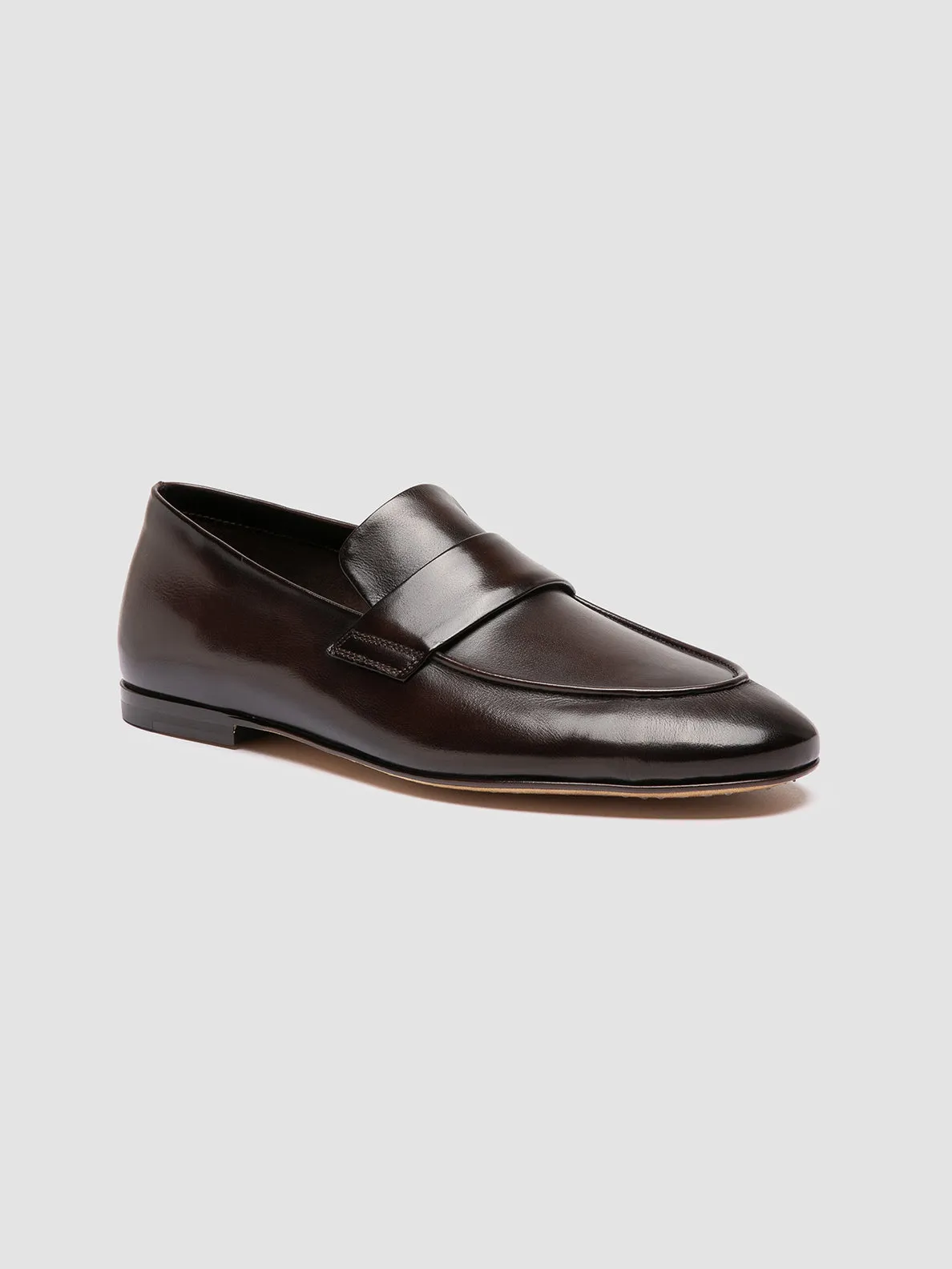 High Speed AIRTO 001 - Brown Leather Penny Loafers