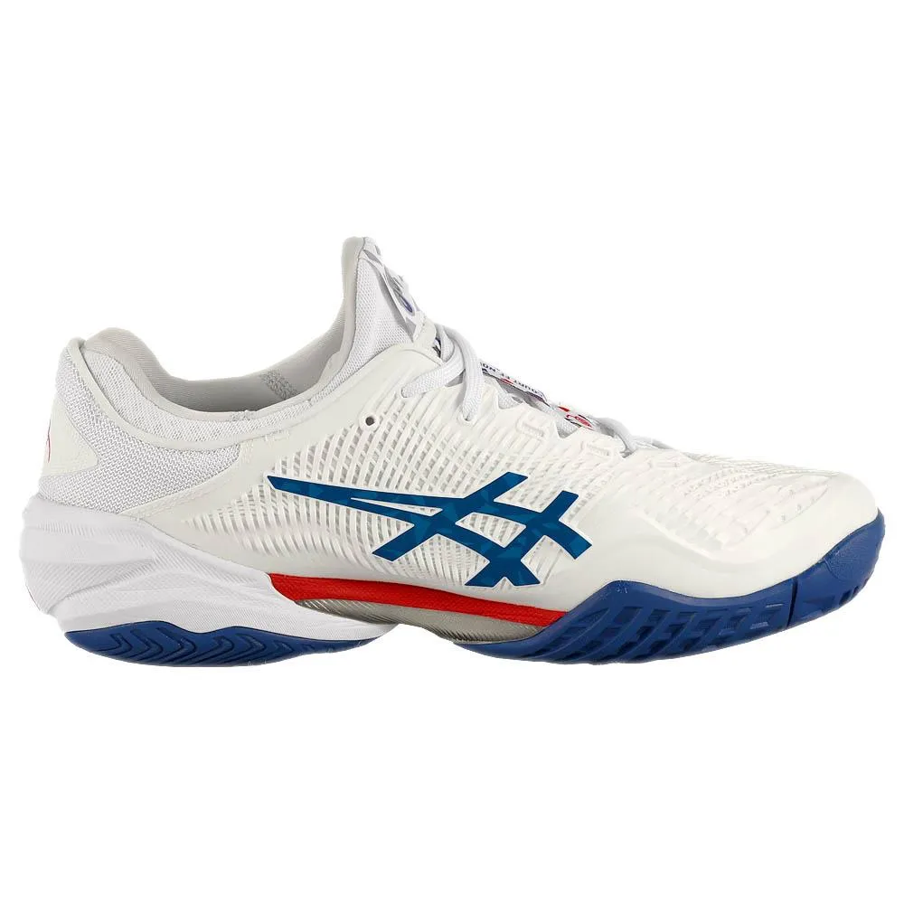 Asics Men's Court FF 3 Novak - White/Asics Blue All Day Wear Sport Influence