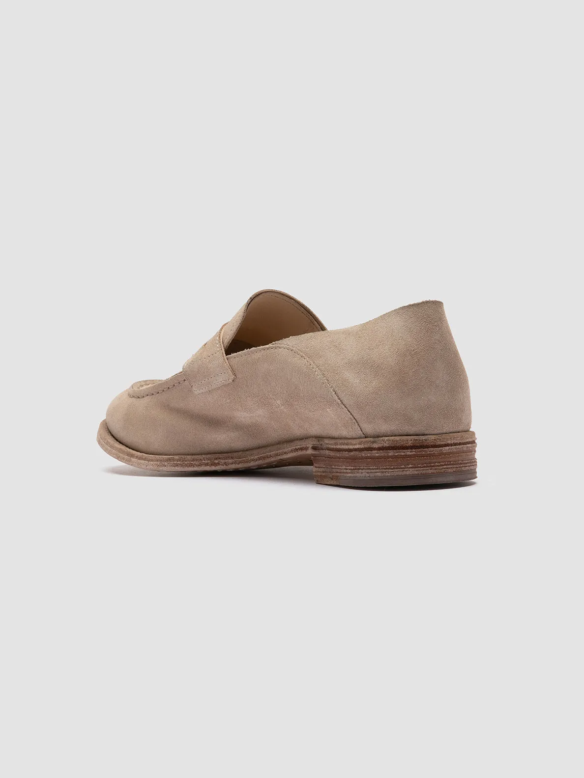 Coffee Path Toe Clear LEXIKON 516 - Beige Suede Loafers