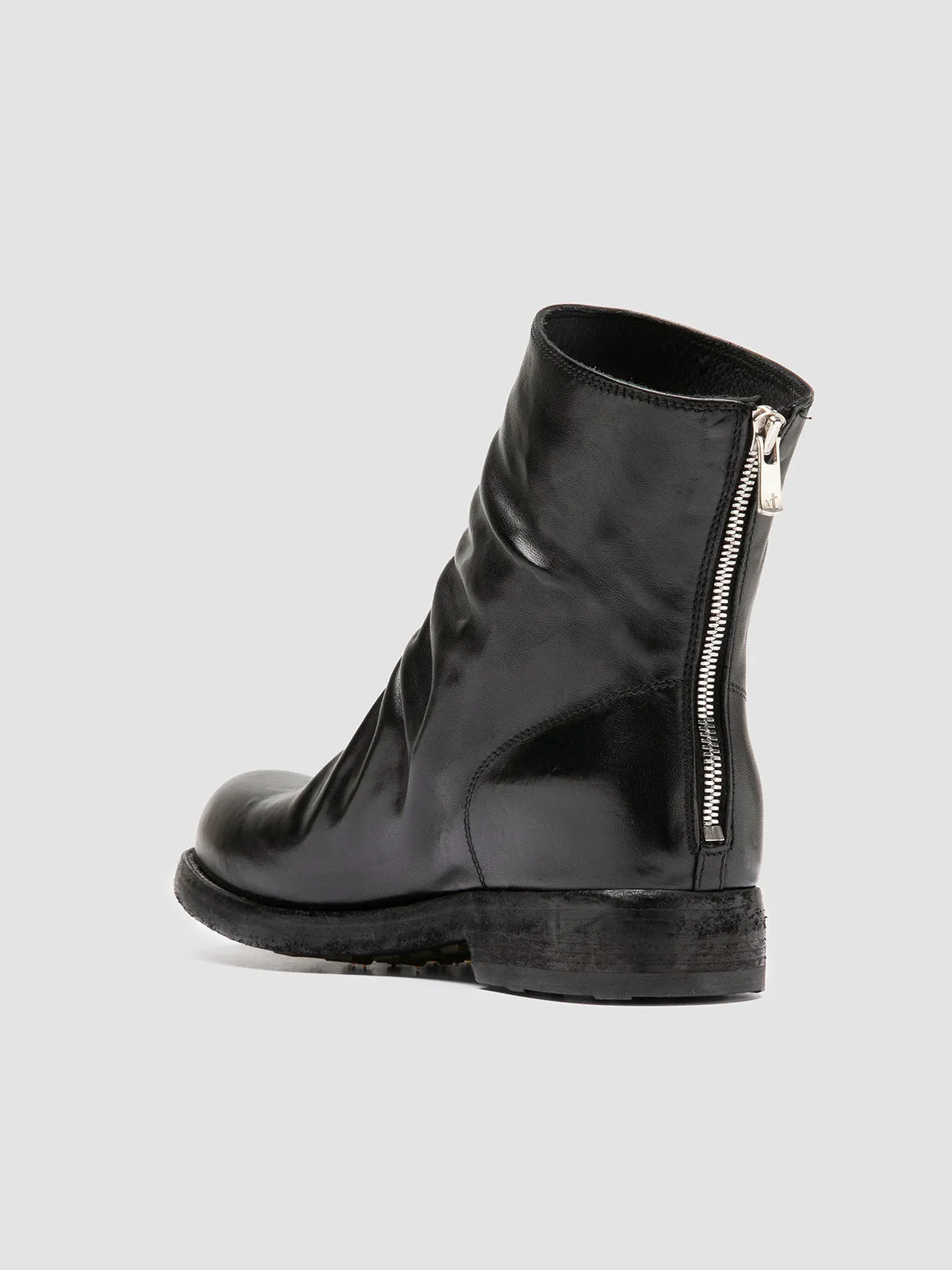 BULLA DD 103 - Black Leather Zipped Boots High Performance All-Weather Comfort
