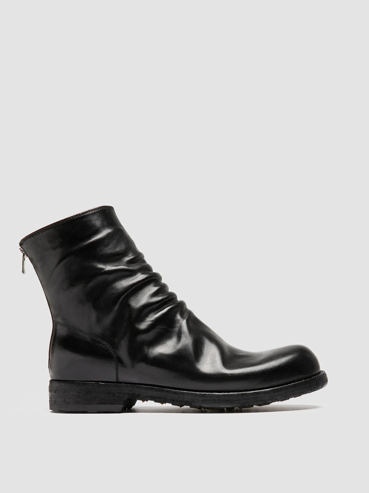 Modern Construction Weekend Sport BULLA DD 103 - Black Leather Zipped Boots