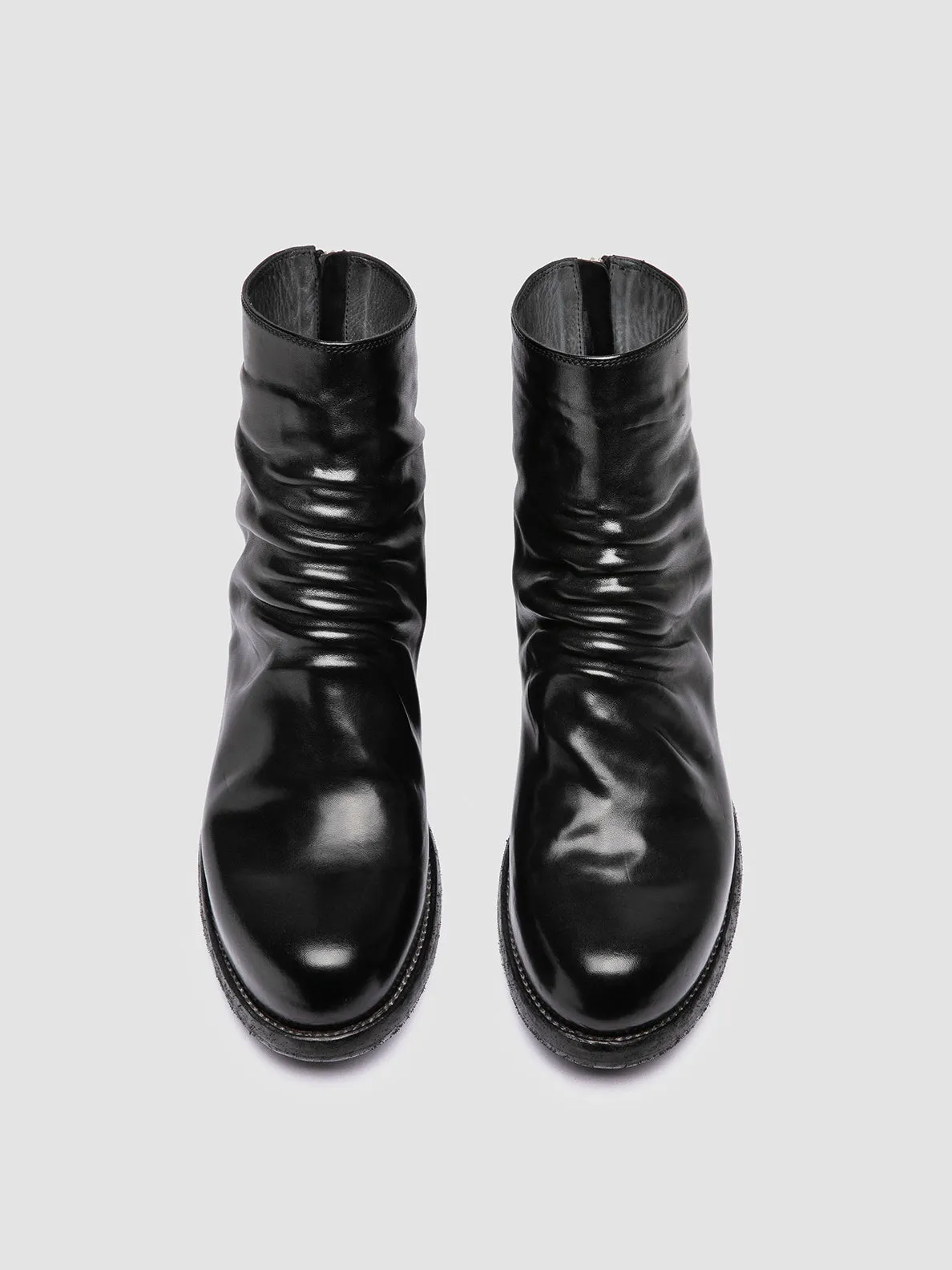 BULLA DD 103 - Black Leather Zipped Boots Sport Mode Speed Ready