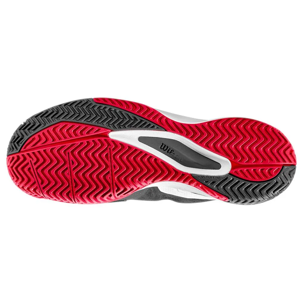 Wilson Men's Rush Pro 3.0 - Pickleball - Black/White/Red Flex Comfort Breath Grip