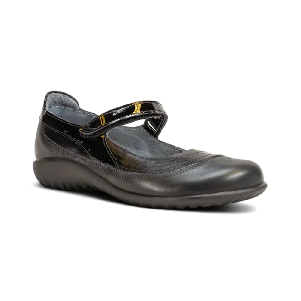 Kirei  (11042) - Black Madras Leather Foot Fresh