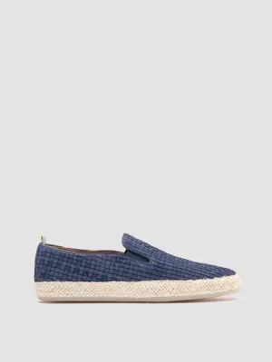 BOWLINE 001 - Navy Woven Espadrille Shoes Classy durability