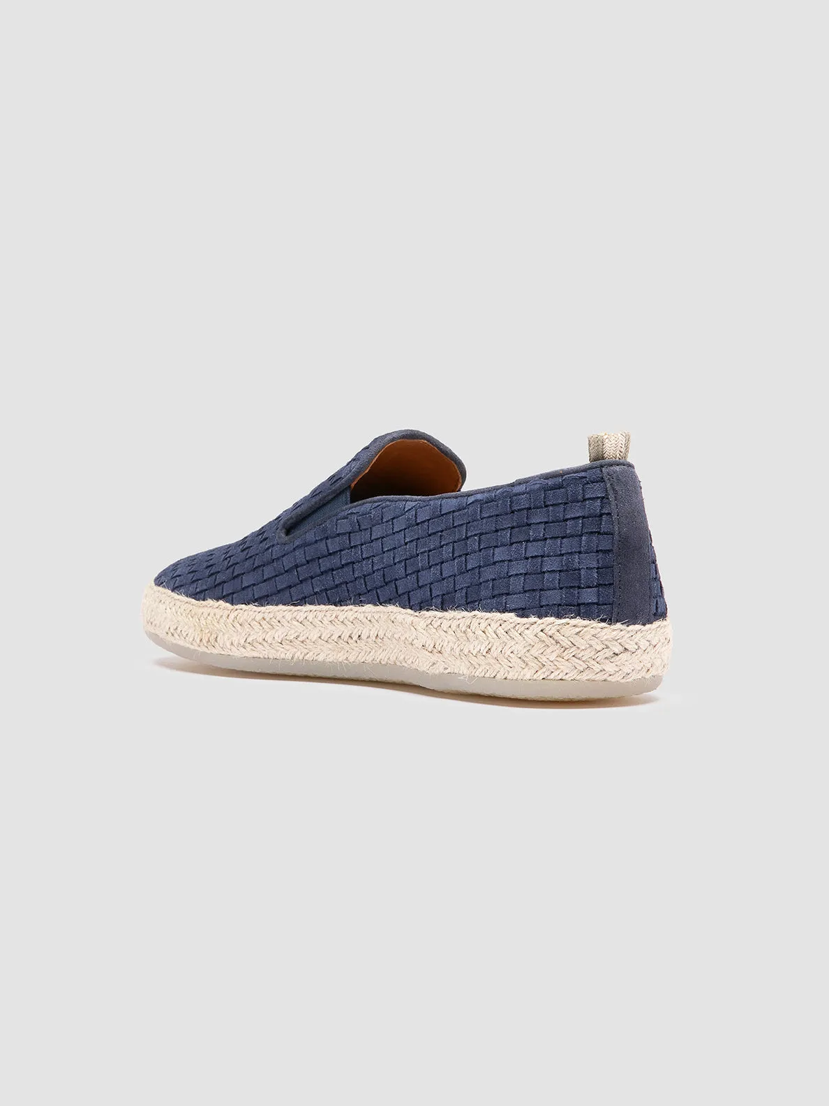 BOWLINE 001 - Navy Woven Espadrille Shoes Streamlined wear Daily Athlete