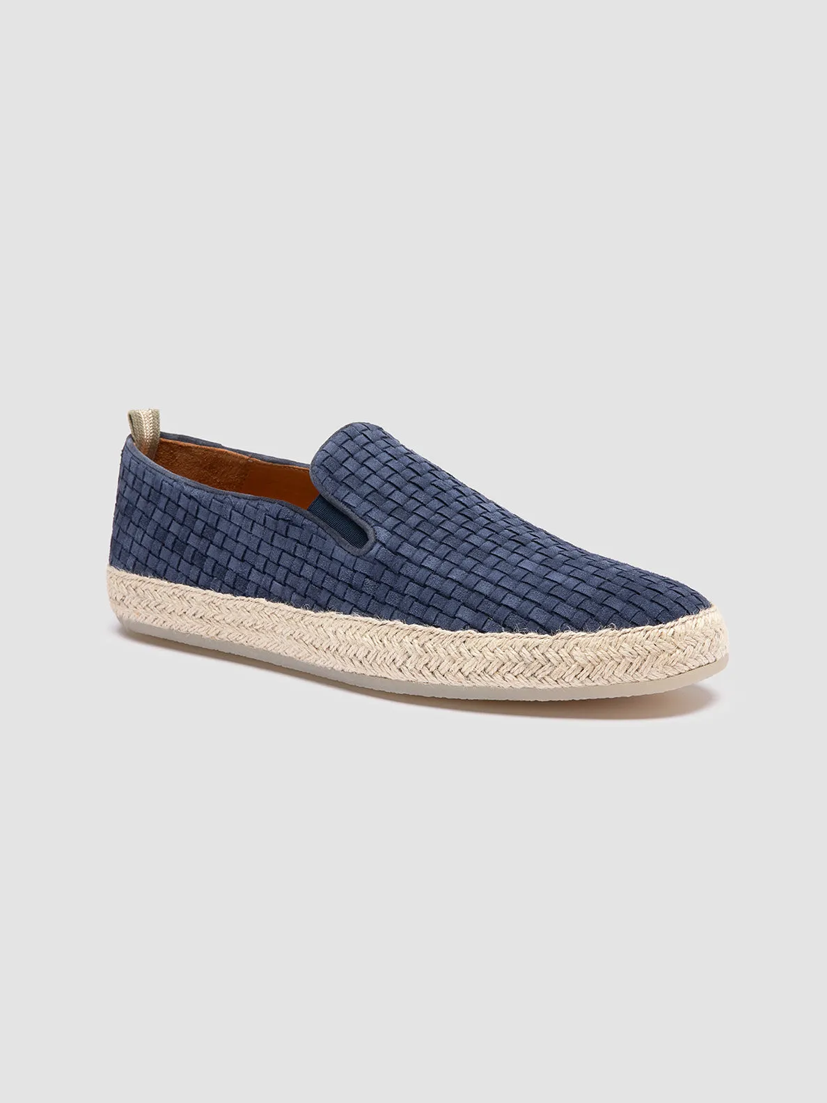 Running Vibe BOWLINE 001 - Navy Woven Espadrille Shoes