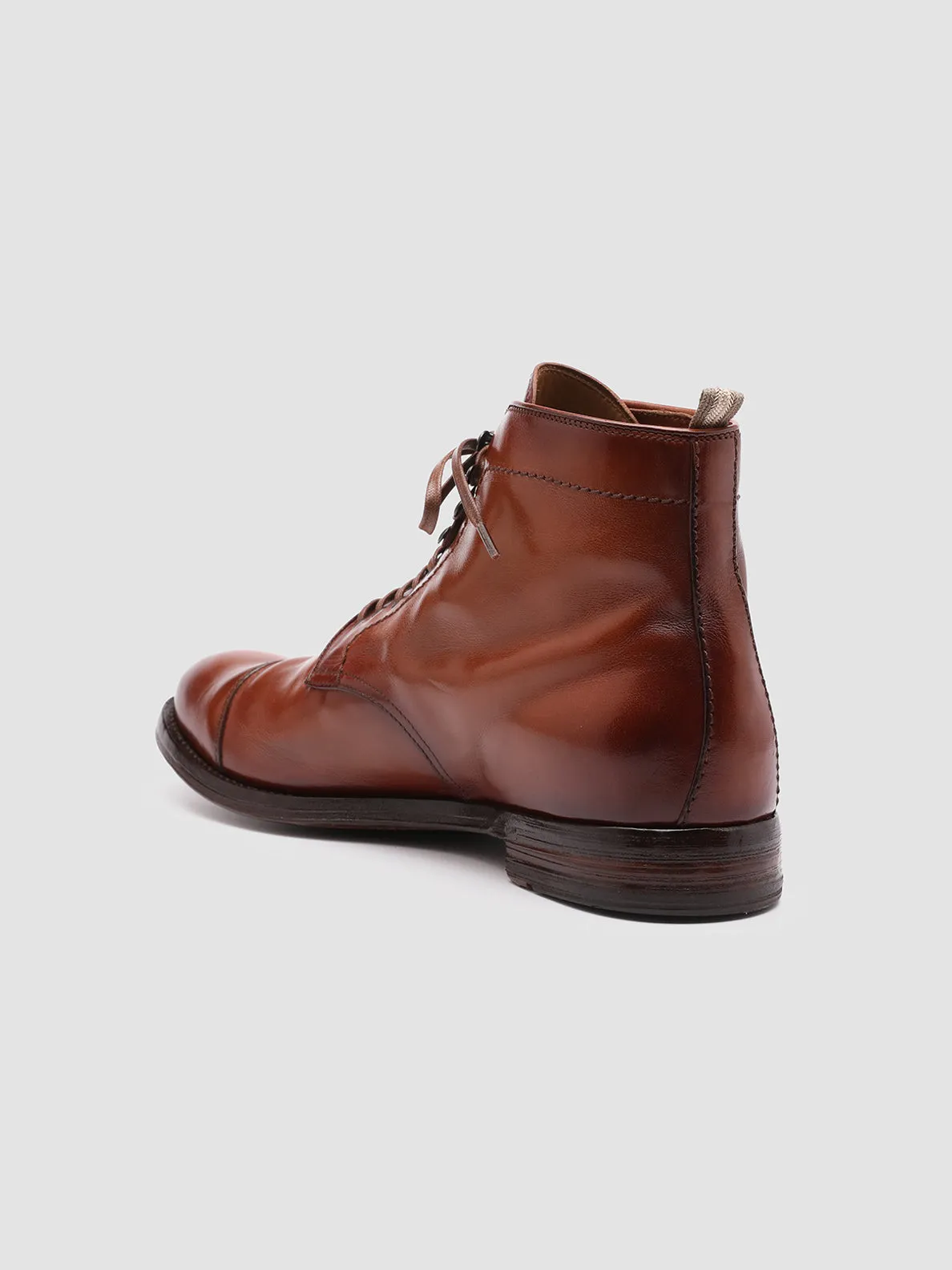 ANATOMIA 016 - Brown Leather Ankle Boots Modern Walk Padded look