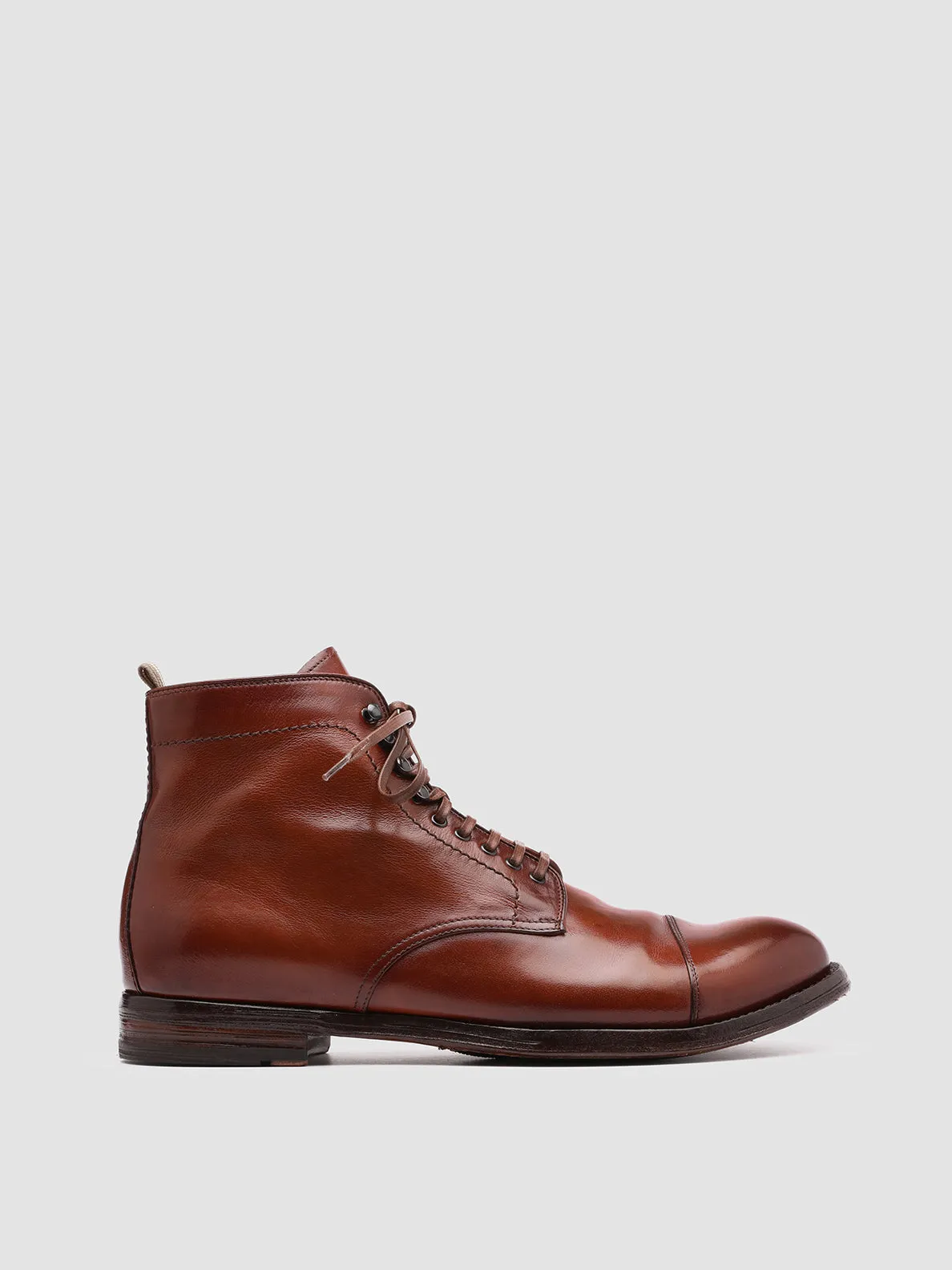 ANATOMIA 016 - Brown Leather Ankle Boots Easy Motion