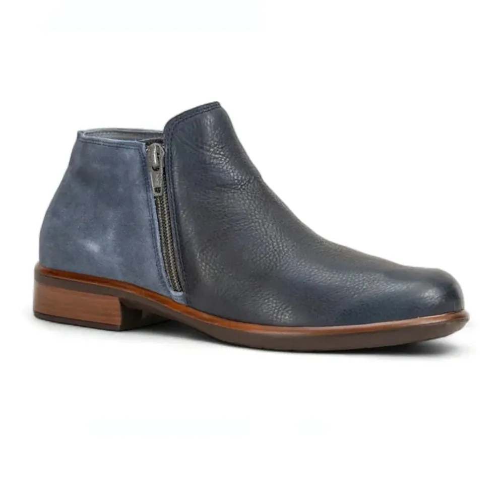 Ultimate Ease All-weather flair Helm Bootie (26030) - Ink Leather/Midnight Blue Suede