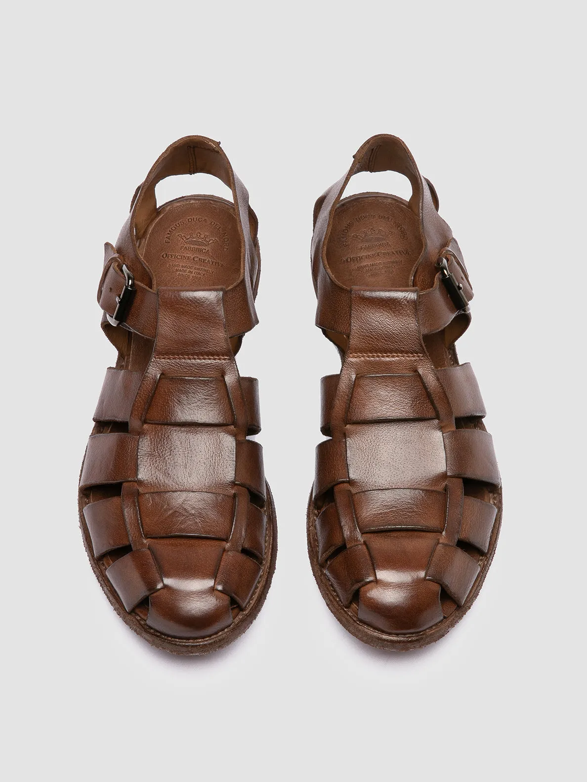 Urban Minimal ARCHIVE 521 - Brown Leather Sandals