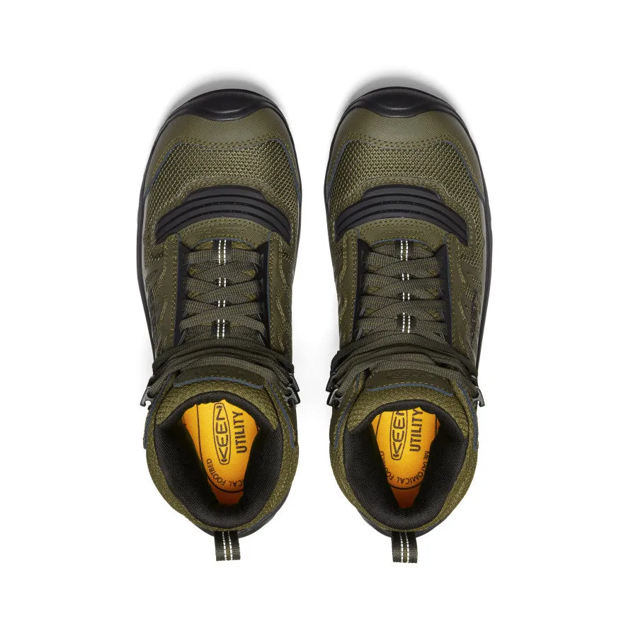 Athletic Edge Men's Reno Mid Waterproof (Carbon Toe)  |  Dark Olive/Black