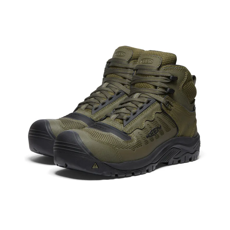 Men's Reno Mid Waterproof (Carbon Toe)  |  Dark Olive/Black Strong material