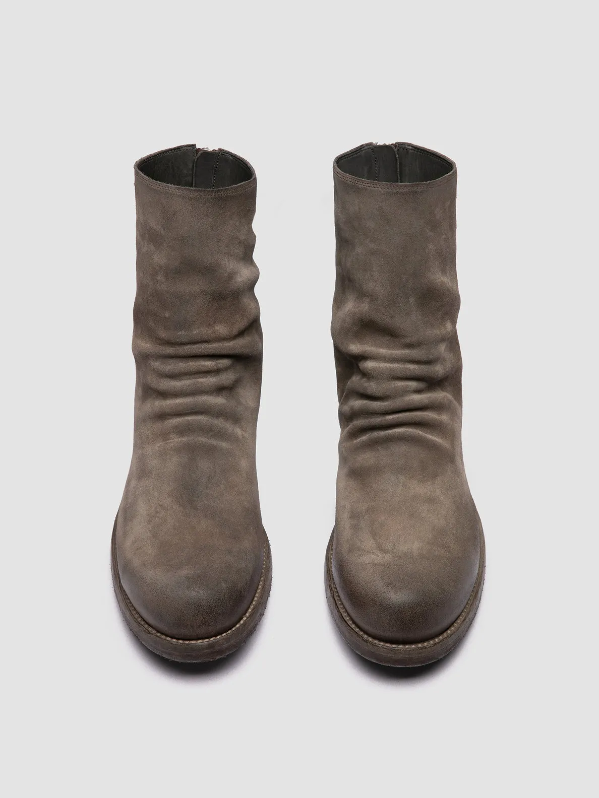 BULLA DD 103 - Grey Suede Zipped Boots Slip-resistant support Everyday Wear
