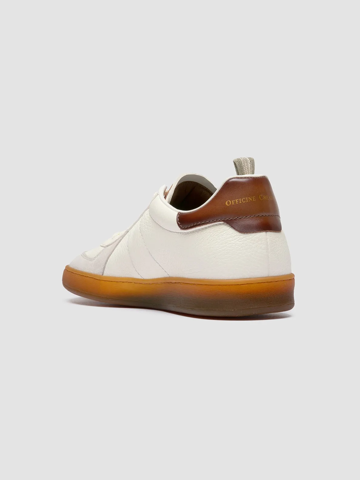 MILITIA 001 - White Leather Sneakers Timeless lining
