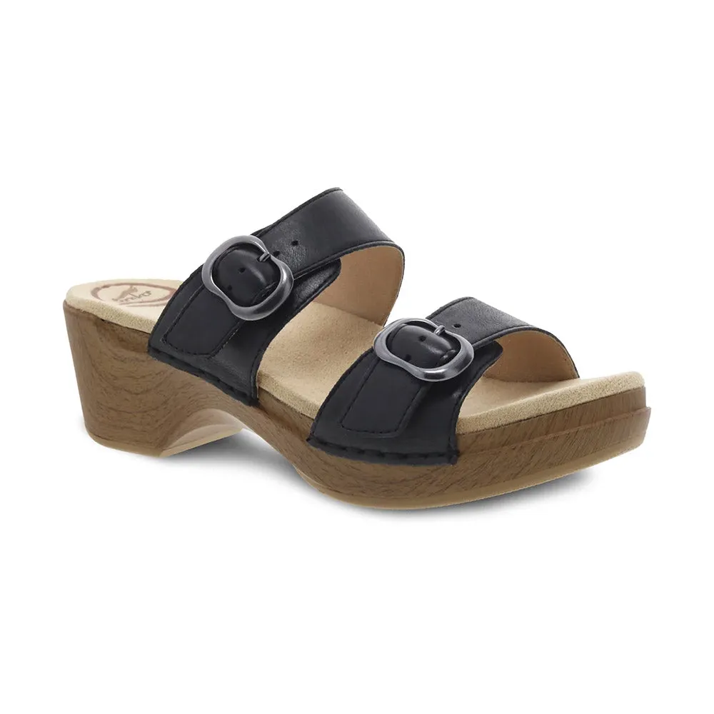 cool tones Structured silhouette Sophie Two Strap Slide Sandal