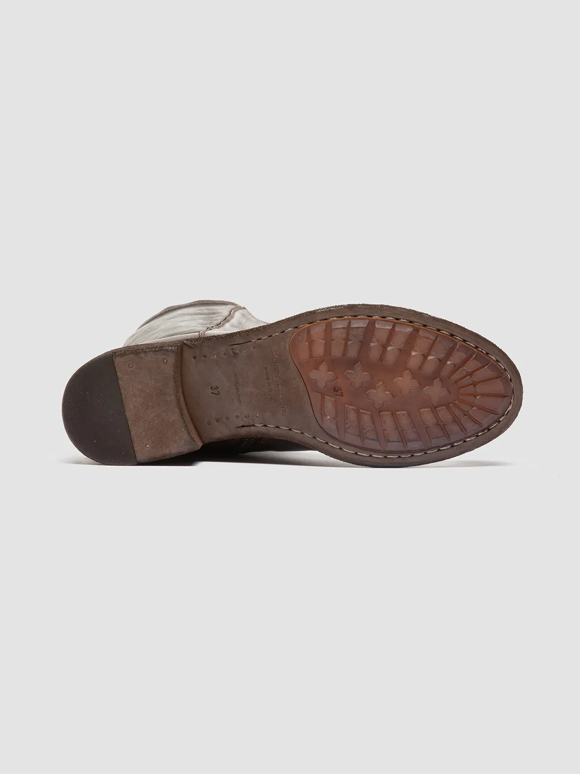 Quick Lifestyle Travel Outfit LISON 035 - Brown Stretch Leather Boots