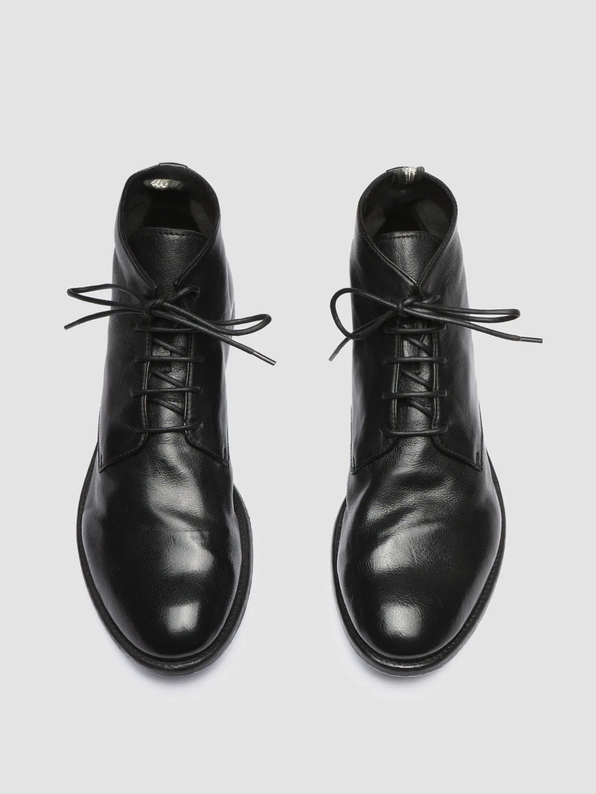 ARC 513 - Black Leather Ankle Boots Breathable Lining Energy Step