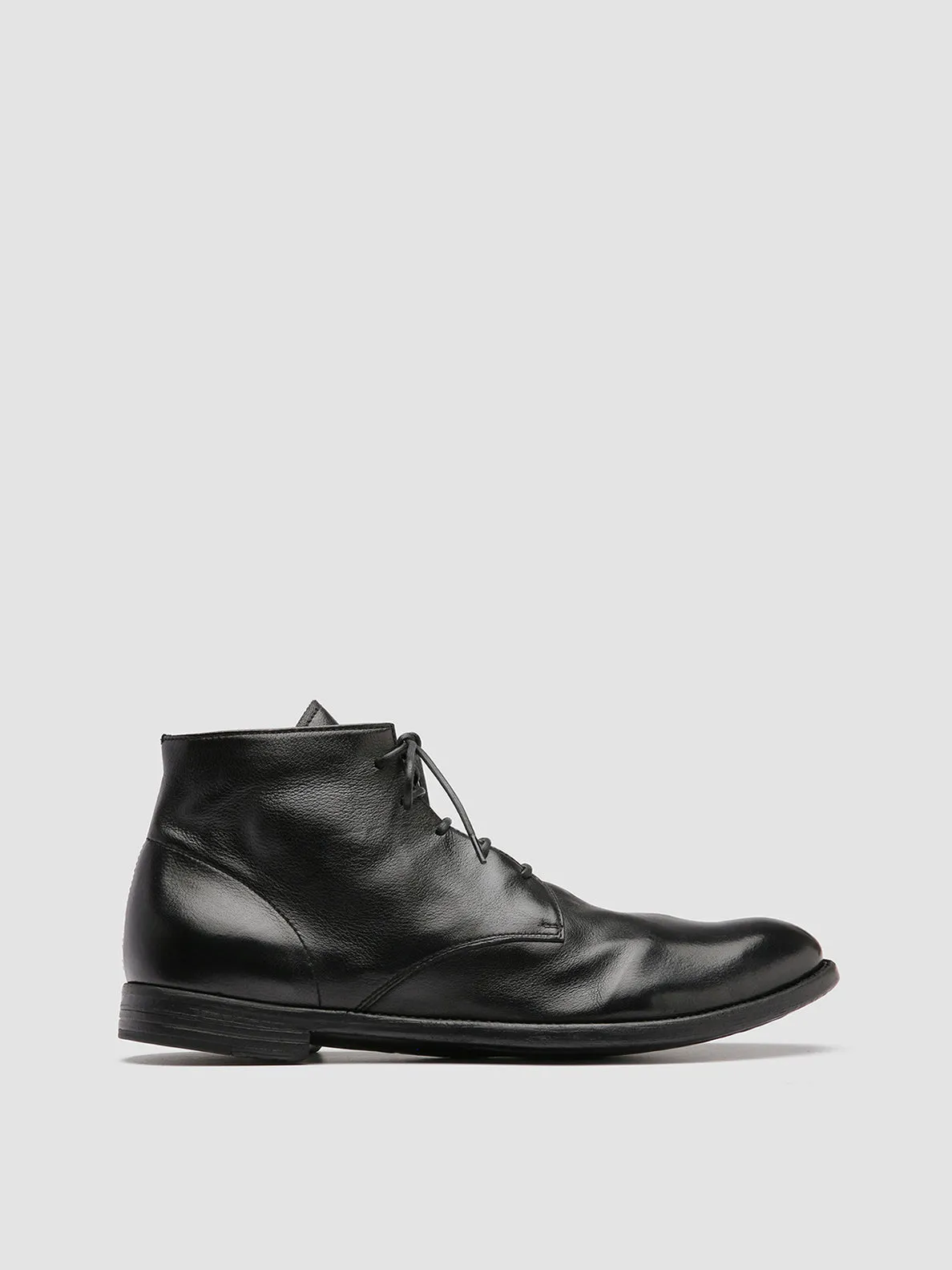 Step Ready ARC 513 - Black Leather Ankle Boots