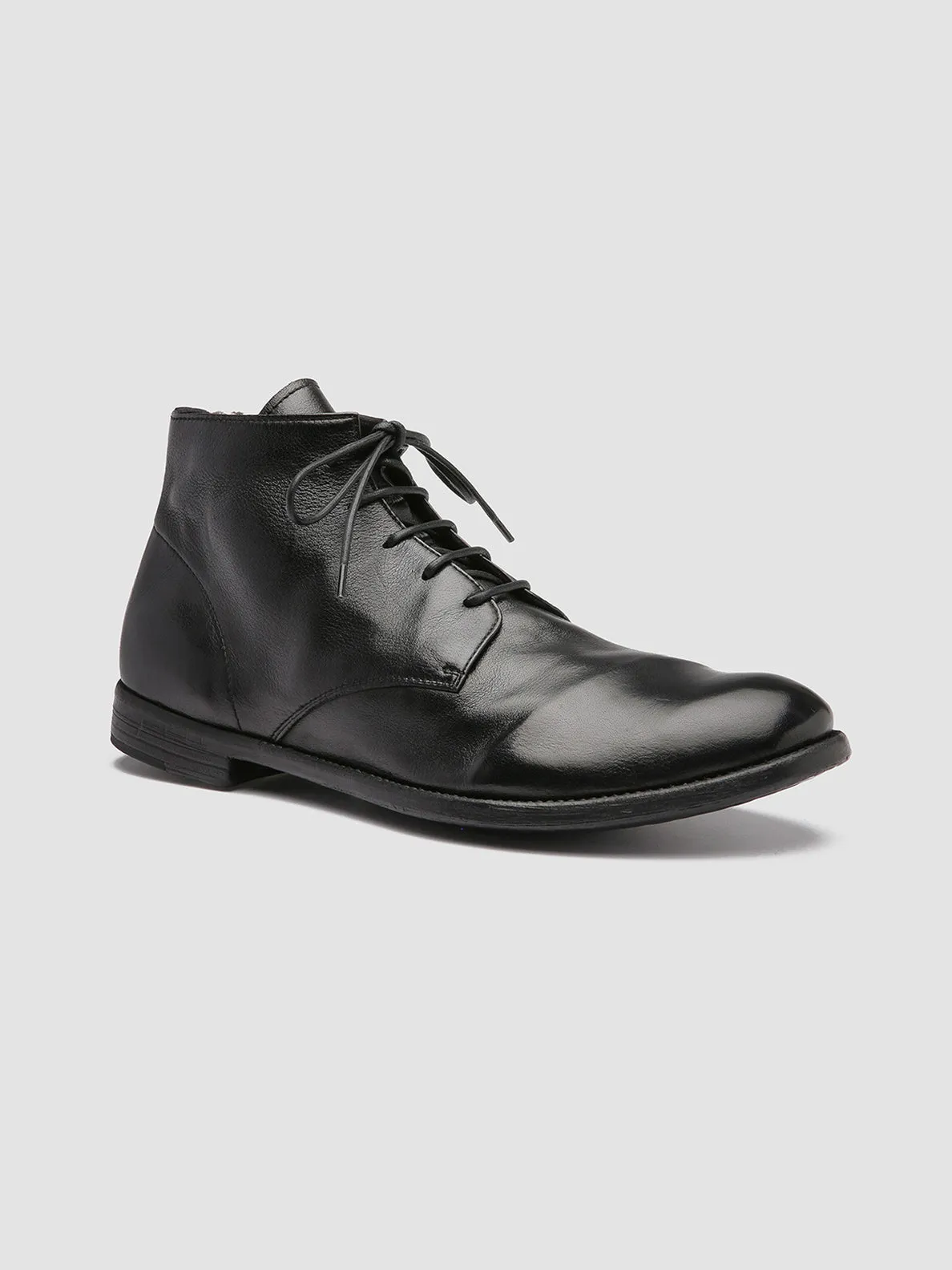 ARC 513 - Black Leather Ankle Boots Style Upgrade Foot Fresh