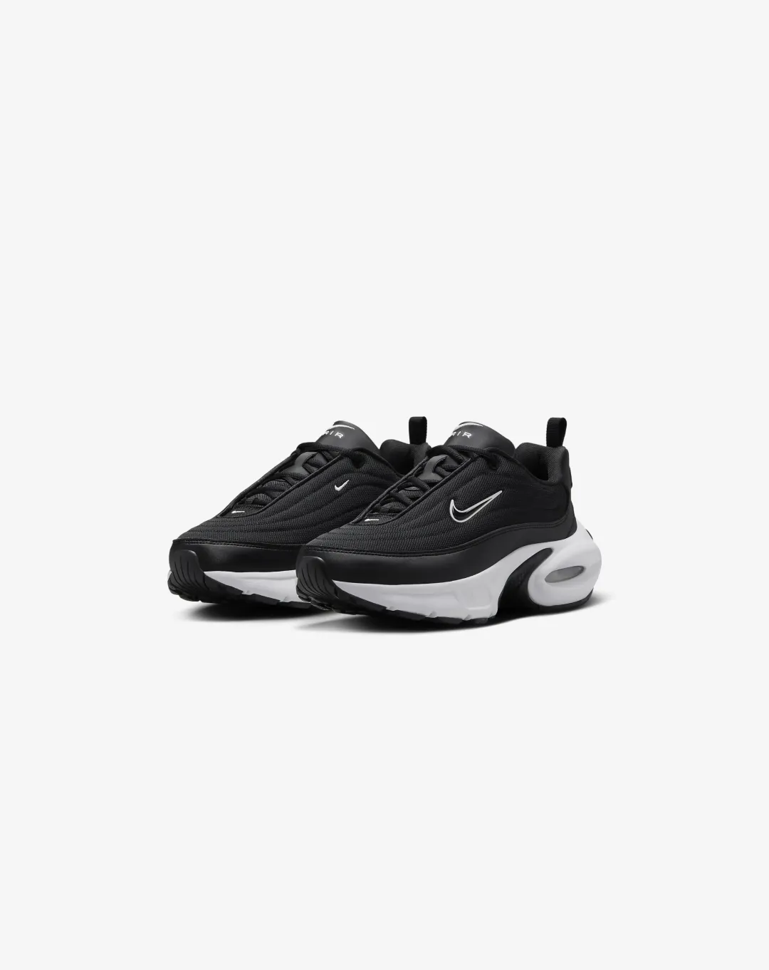 Modern Bold Heat Guard Nike Air Max Portal Black & White Sneakers