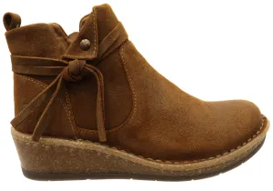 Born Vaughn Womens Comfortable Suede Leather Wedge Ankle Boots dress - wear Reliable Performance