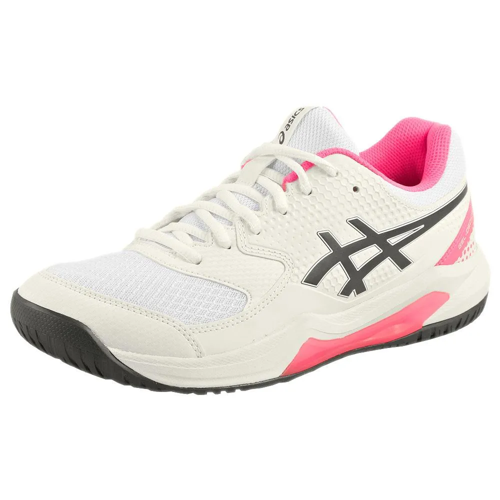 Weatherproof Neutral palette Asics Women's Gel-Dedicate 8 Pickleball - White/Hot Pink