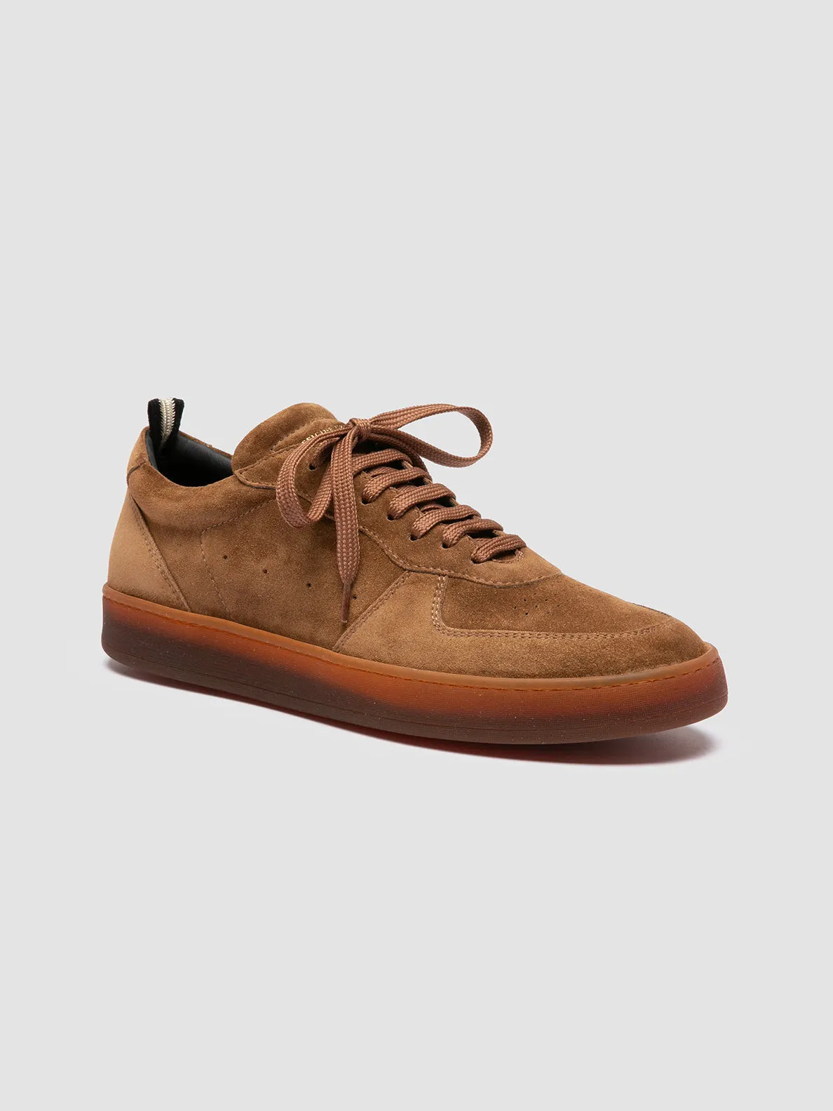 Smooth Insole ASSET 001 - Brown Suede Sneakers